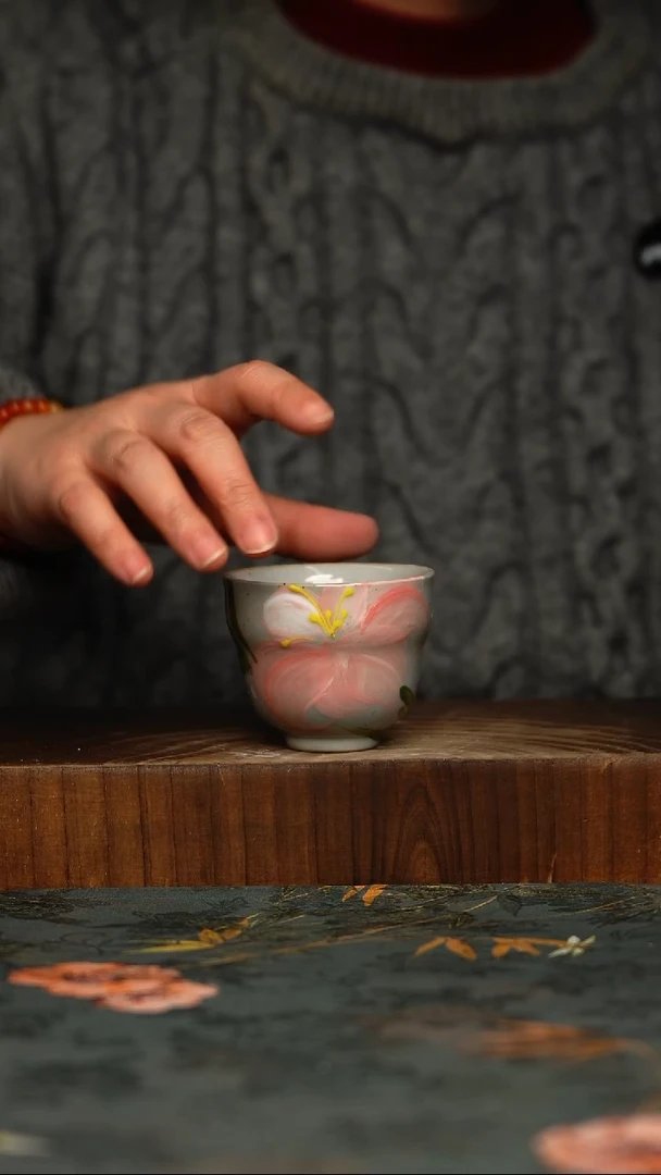 瓷片釉下彩手工手绘同款陶器