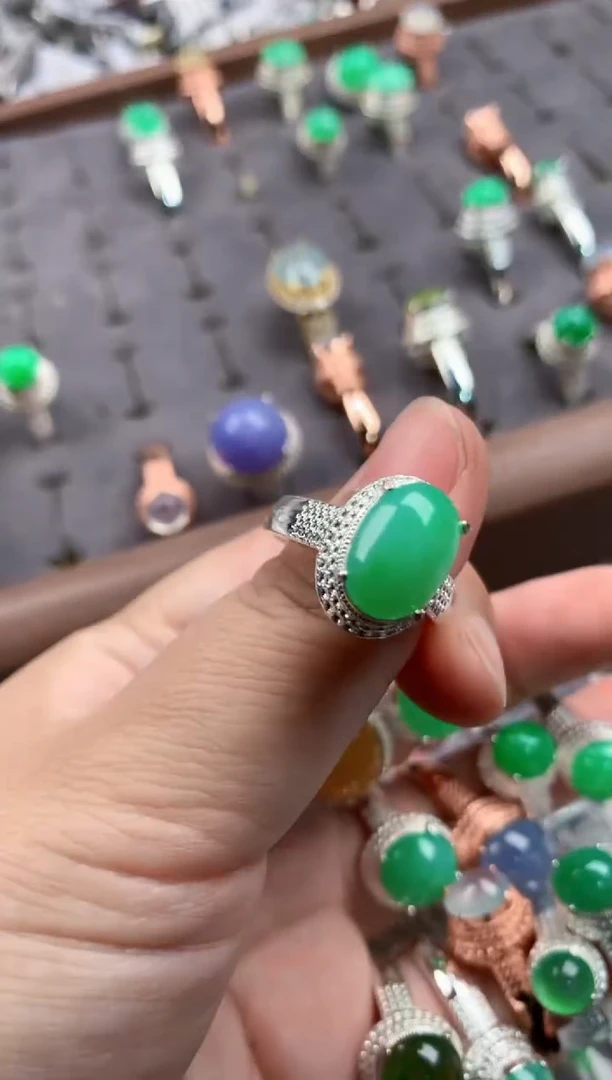 未镶嵌戒指翡翠444    15