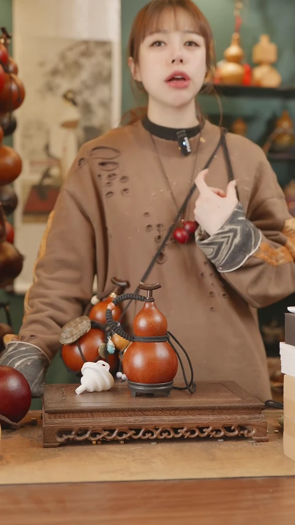 【闪购商品】1号精品天然大漆工艺防渗内胆酒葫芦~