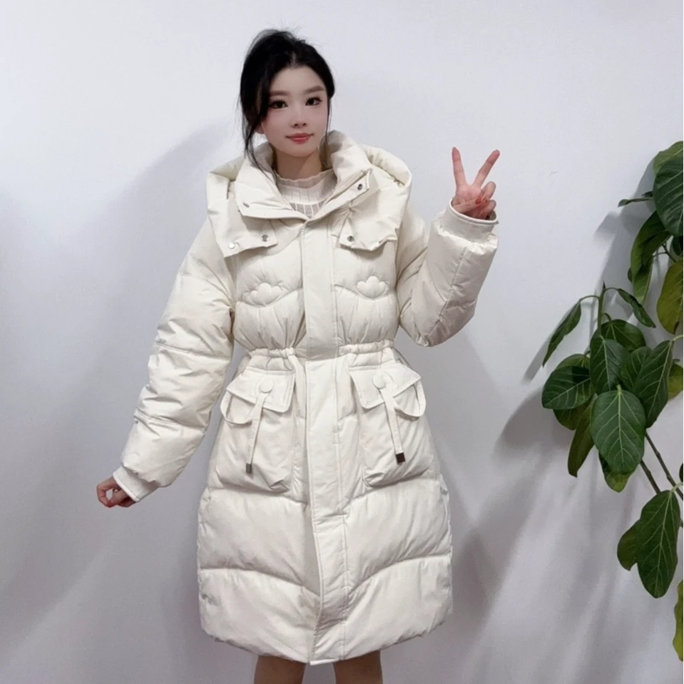 IEF/爱依服2025冬季新款韩版简约休闲通勤气质收腰保暖棉衣外套