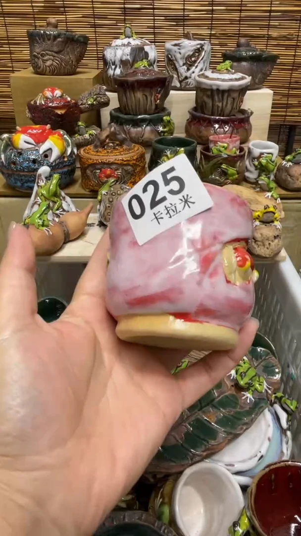 乐**姐025精美粗陶手工柴烧