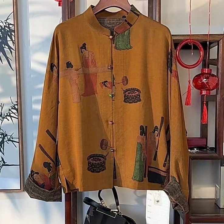 2025新款桑蚕丝香云纱新中式绢纺外套003F