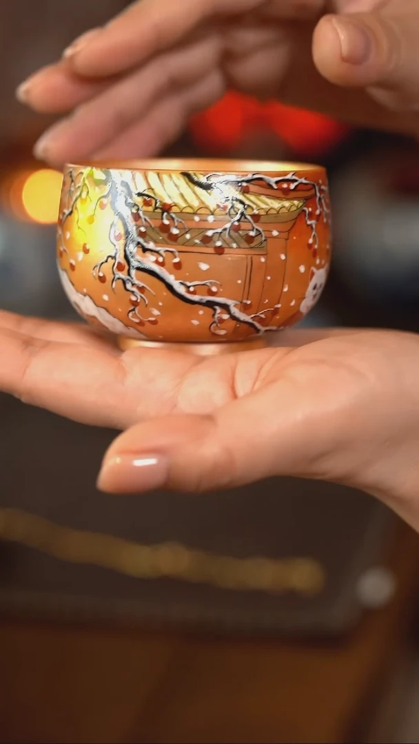 【闪购商品】正春堂·古法柴窑 事事如意杯子