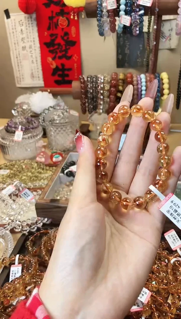 【闪购商品】水晶手链未镶嵌10m黄塔晶