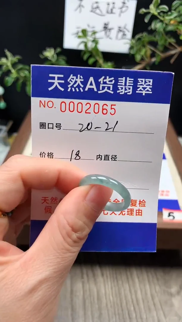 未镶嵌戒指翡翠20-21#