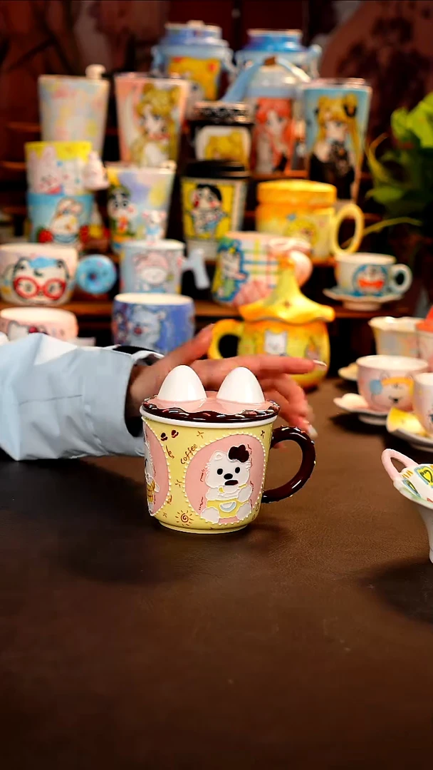 景德镇全手工手绘杯杯