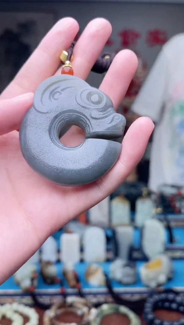 和田玉未镶嵌挂件1