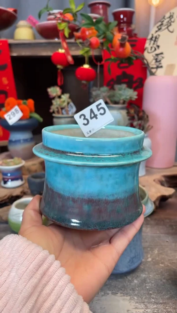 【闪购商品】摆件345知木小芳花盆