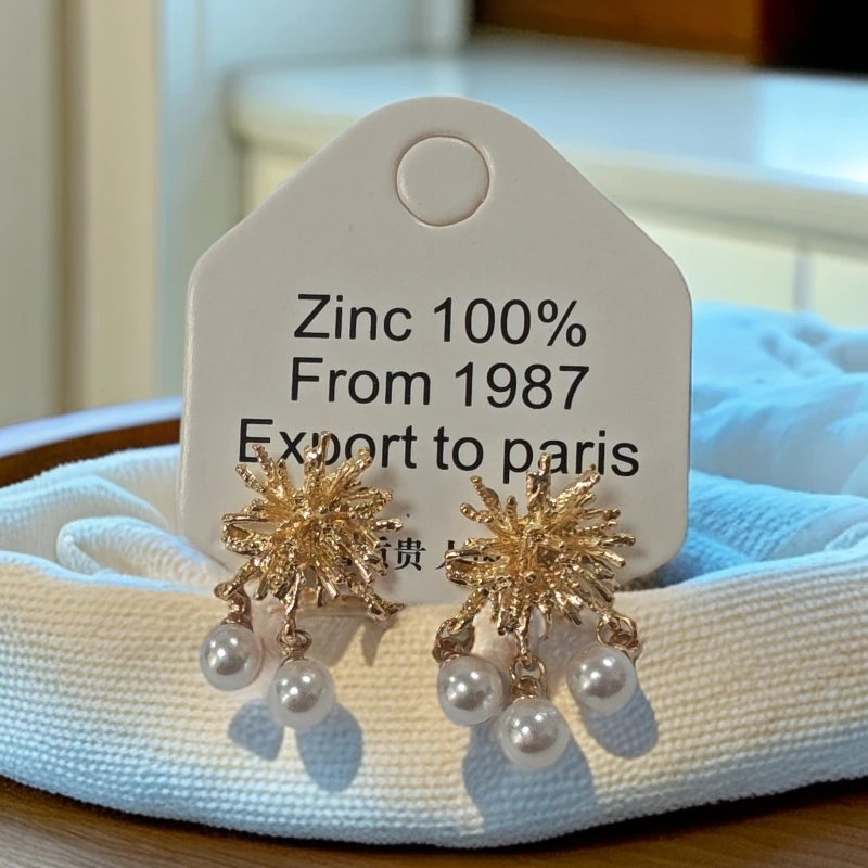 铜合金耳饰 气质轻奢百搭简约简约优雅精致网红设计师耳环F3242