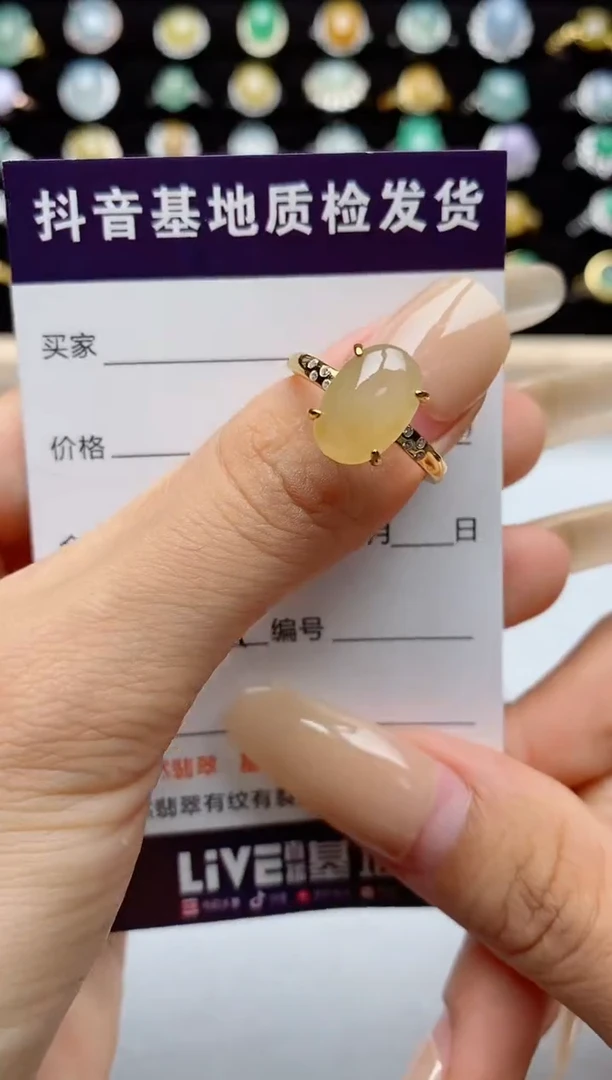 翡翠戒指银S925镶嵌.