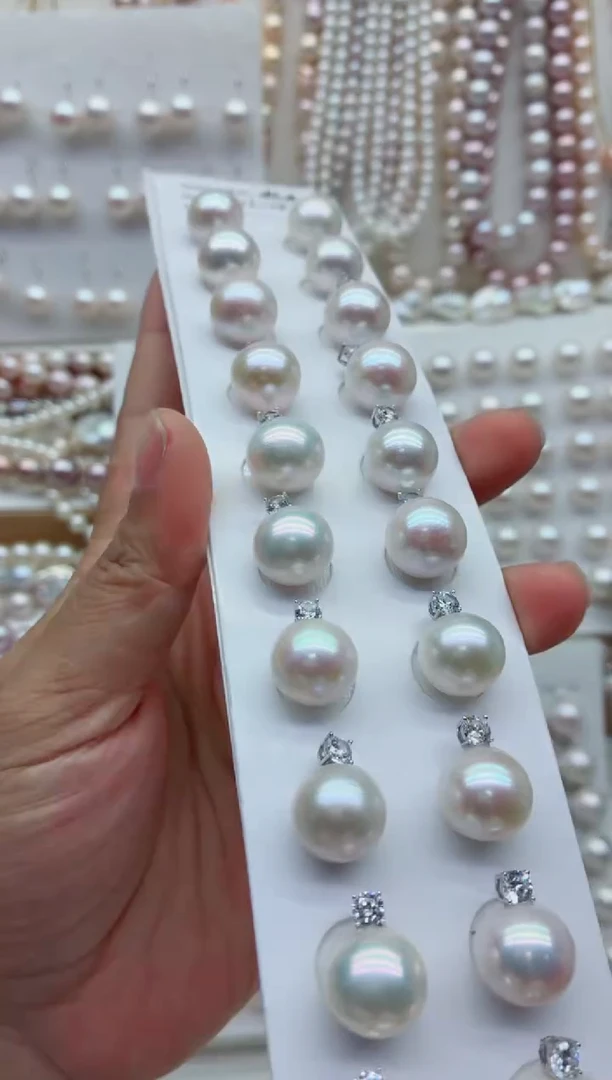 淡水珍珠银S925镶嵌吊坠(不含链)多样性发其一，非无暇