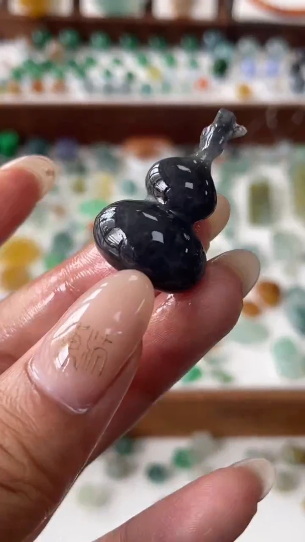 定制翡翠未镶嵌28.9*18福禄