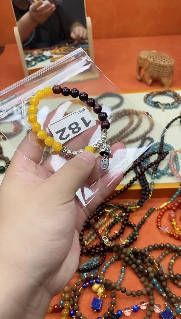 手串檀香紫檀（小叶紫檀）未镶嵌08小叶老蜡单圈