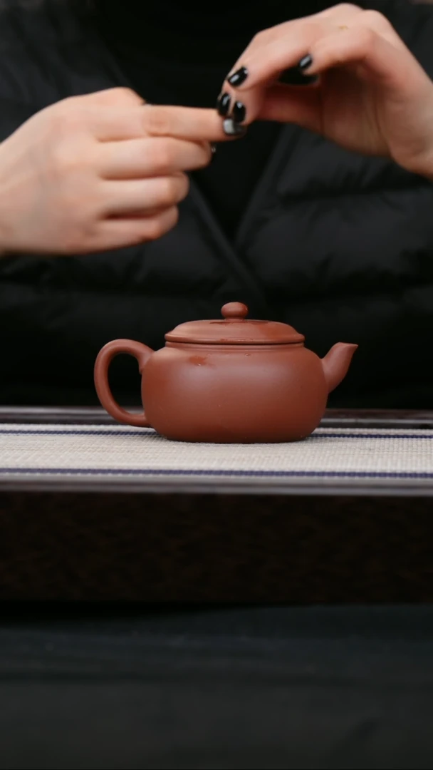 【闪购商品】紫砂茶壶清水紫泥 扁莲子