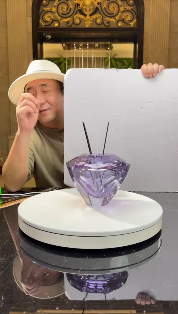 【闪购商品】茶宠1814紫罗兰璀璨钻石艺术花器