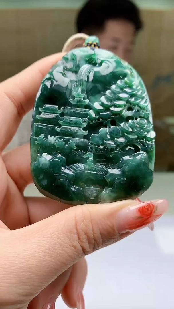 【闪购商品】定制翡翠未镶嵌4917ty-毛货挂件29