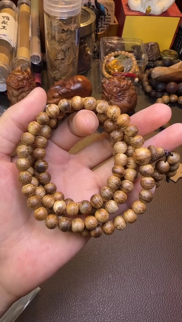 手串沉香谢*海南沉香瘤疤0.8多圈多样性发其一