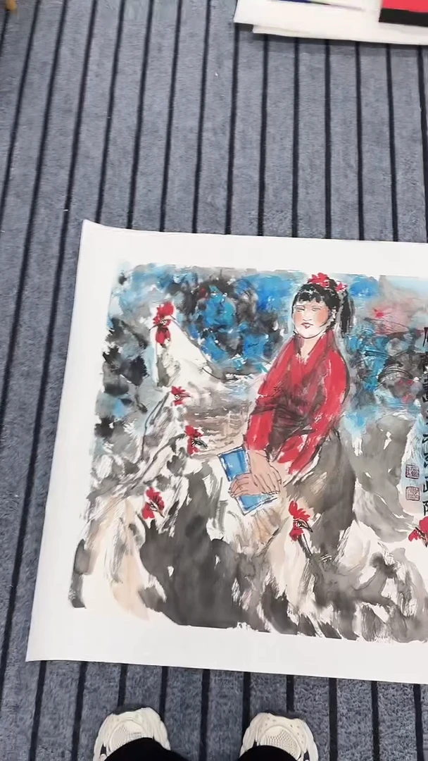 精品国画人物作品