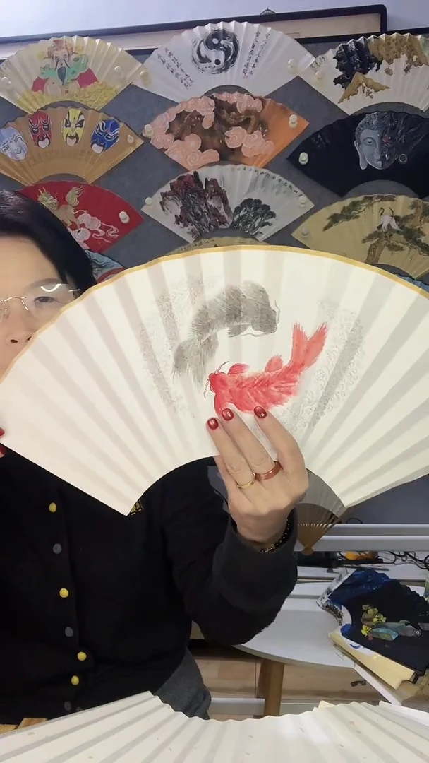 扇子九五寸十八方玉竹折扇