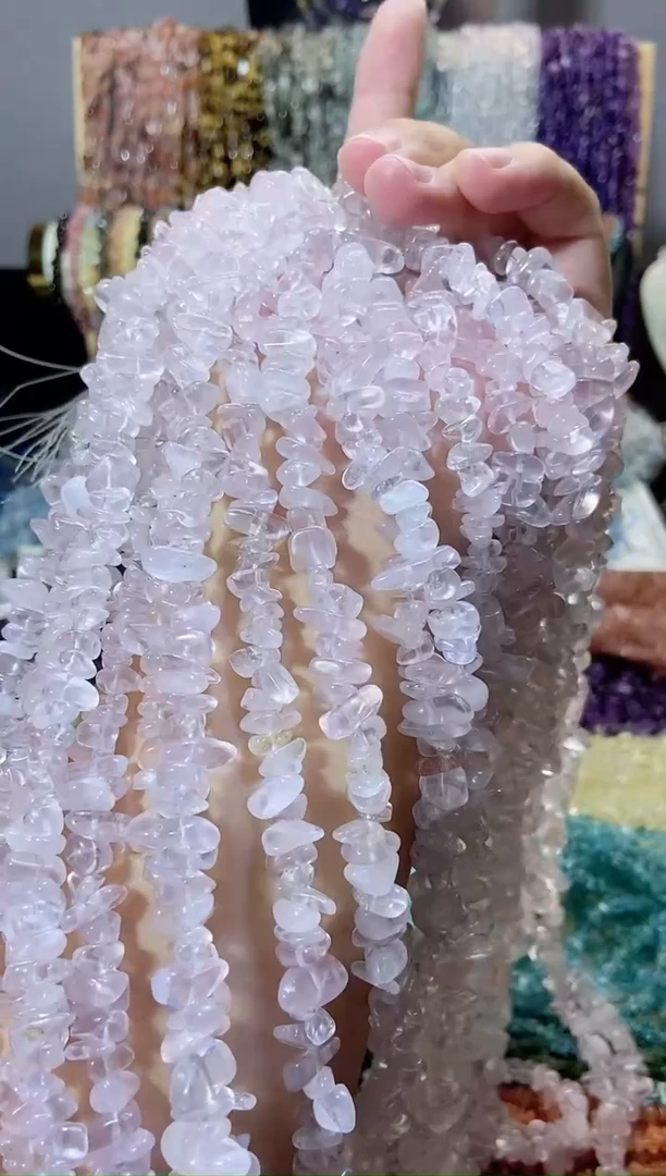 未镶嵌珠宝半成品水晶透紫马粉
