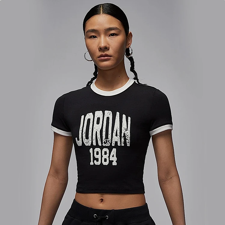 NIKE/耐克乔丹女子时尚CHLL KNT运动休闲短袖T恤HJ0197-010