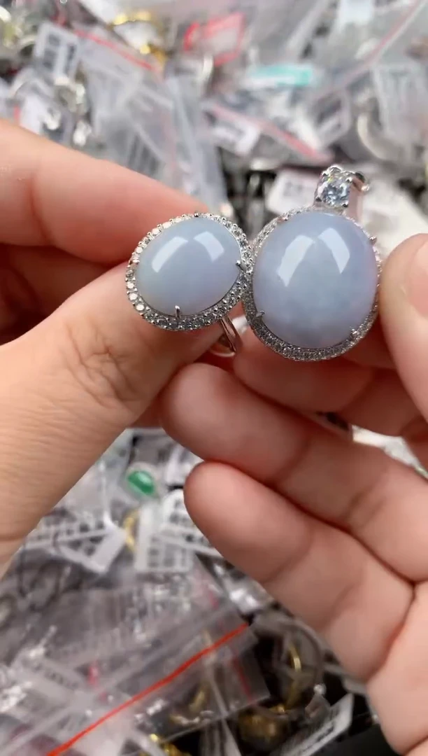 银S925镶嵌戒指翡翠333    3