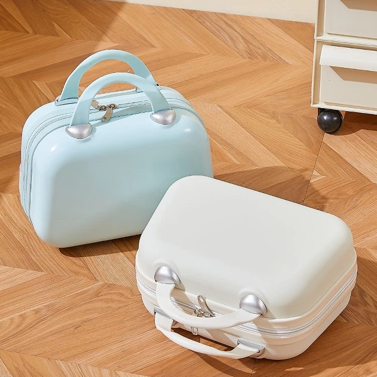 14尺寸化妆包网红小众小箱子登机ABS+PC手拎包旅行夹层拉链旅行箱