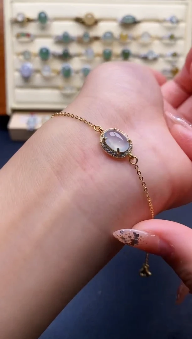 银S925镶嵌戒指翡翠666666+2