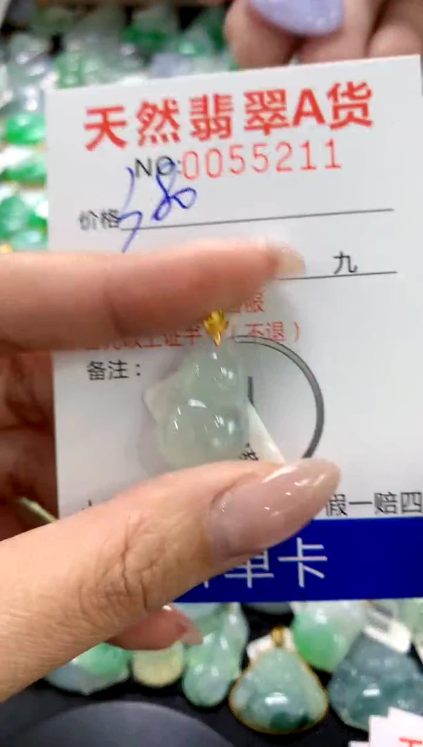 翡翠18K金镶嵌颈饰1111111111111111