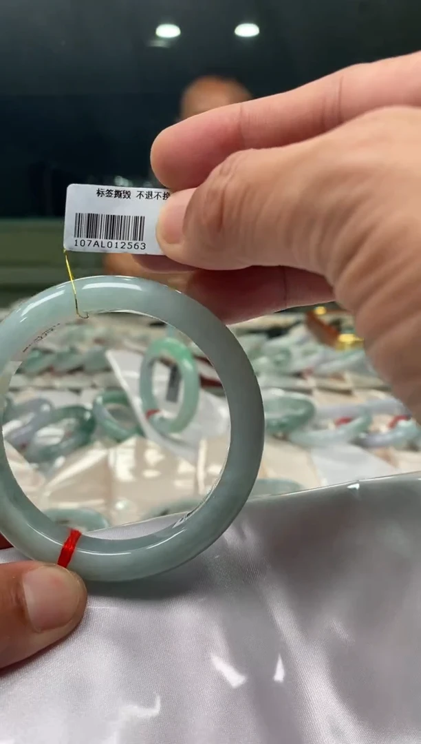 未镶嵌手镯翡翠三哥专属链接圈口58 编码2563 多样性发其一