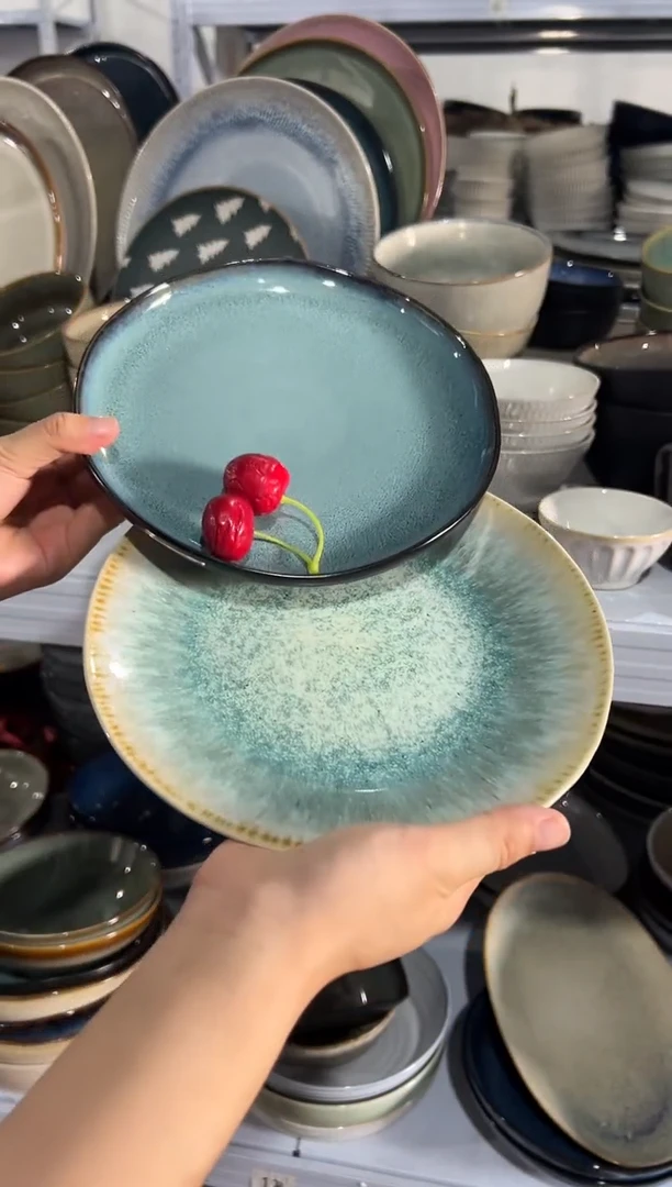 陶瓷外贸尾货瑕疵满20包邮X2 小盘组合