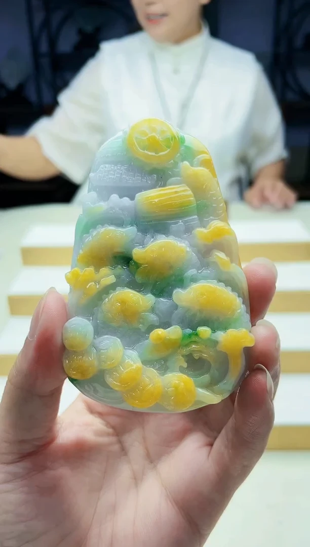 未镶嵌定制翡翠毛货09150233