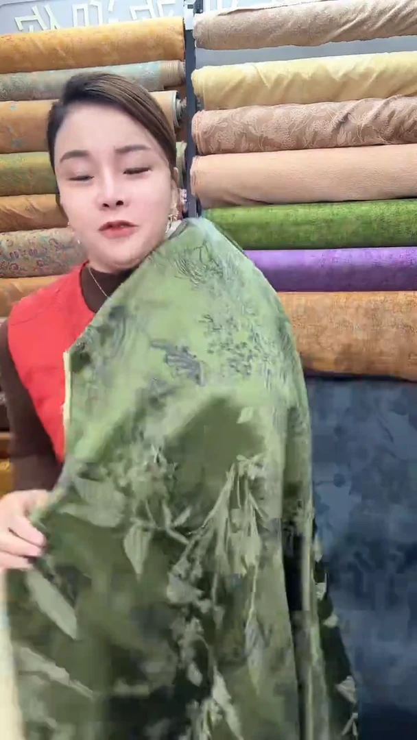 20号军绿色植物丝浮雕1.5米