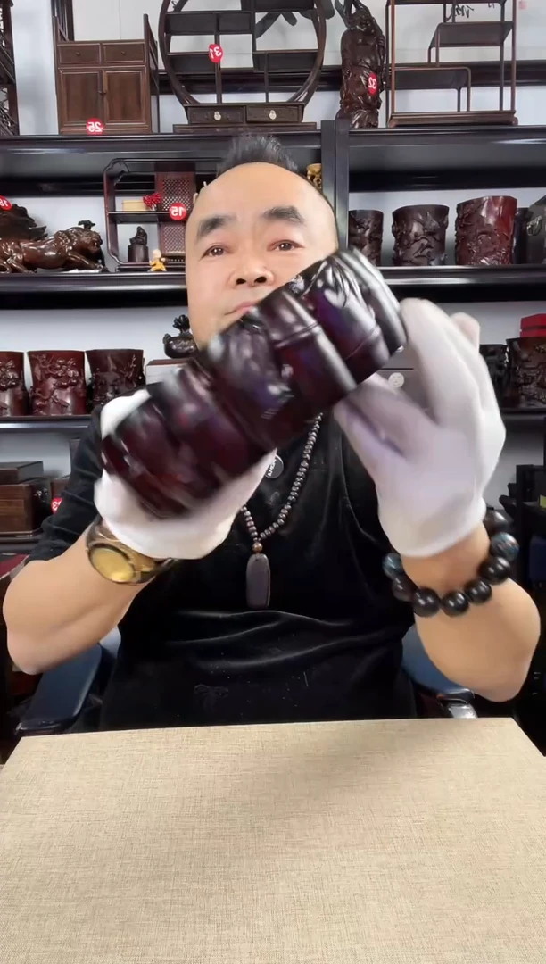 木老李红木工艺品458瑕疵