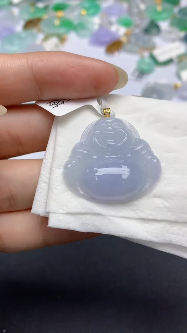 翡翠18K金镶嵌颈饰天然缅甸a货翡翠百元以上9元证书费自理