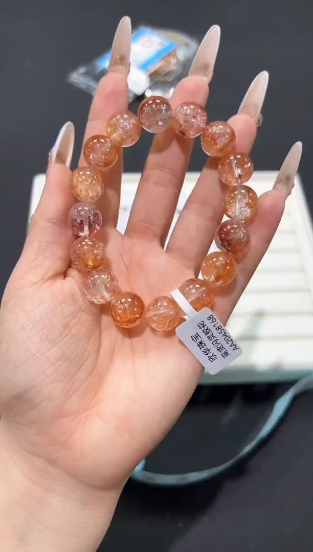 水晶手串未镶嵌94N多样性发其一【1条】默认微瑕12mm