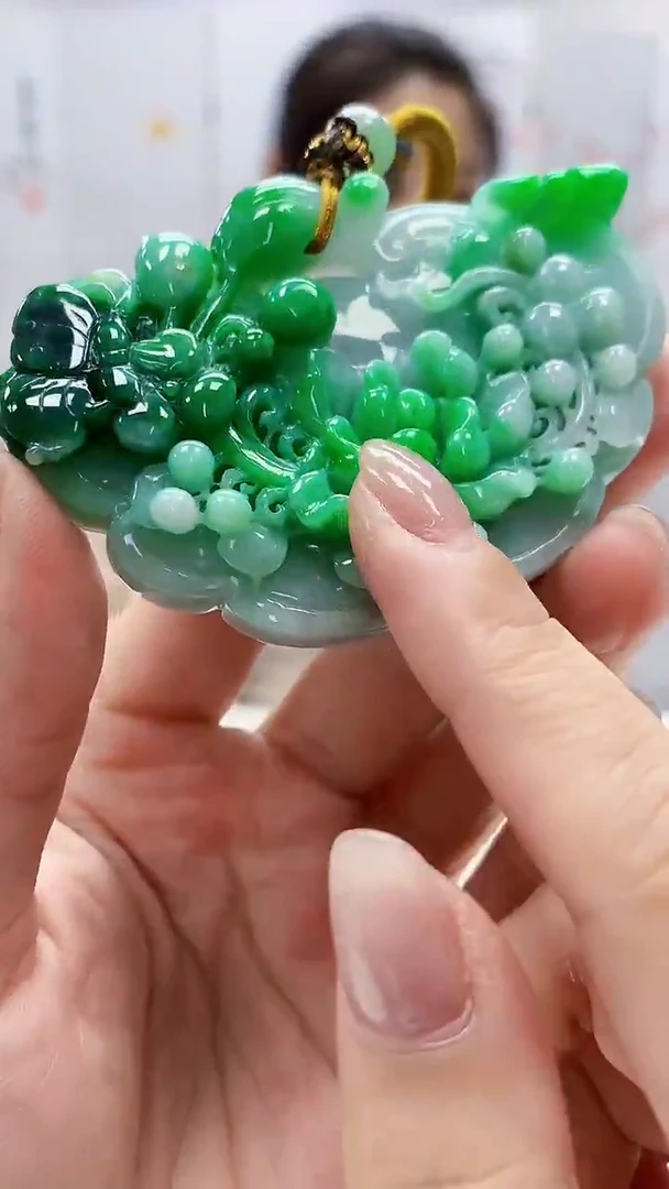 定制翡翠未镶嵌4902lr-毛货挂件119