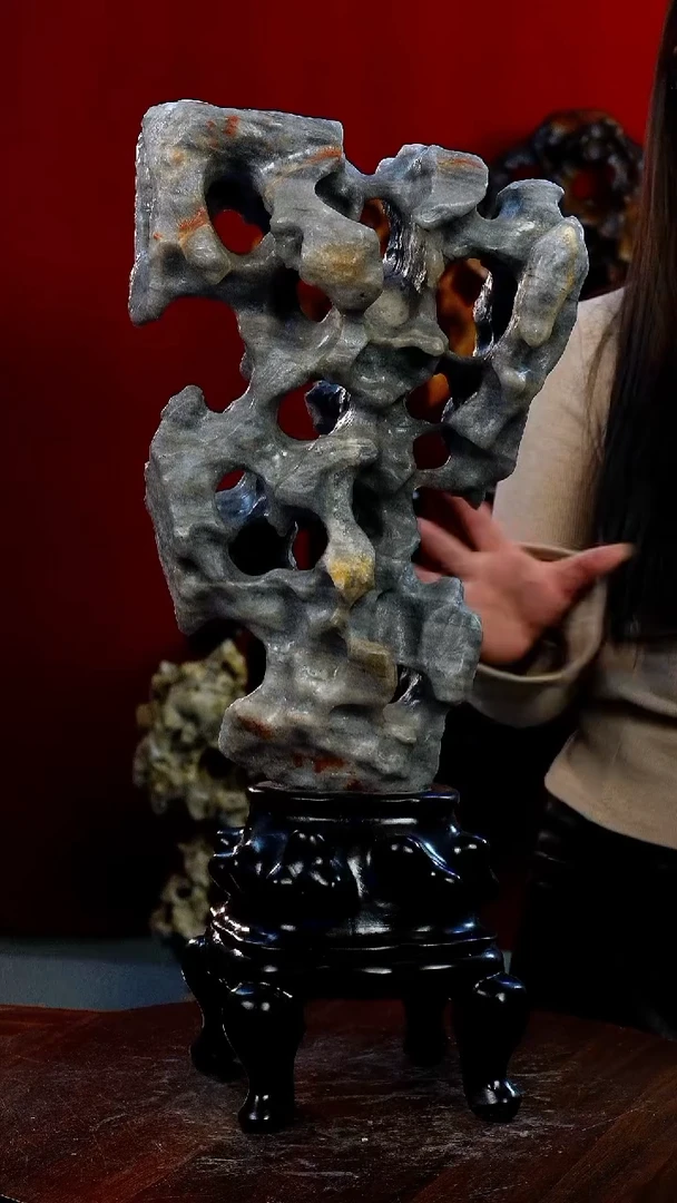 石材太湖石摆件一物一拍