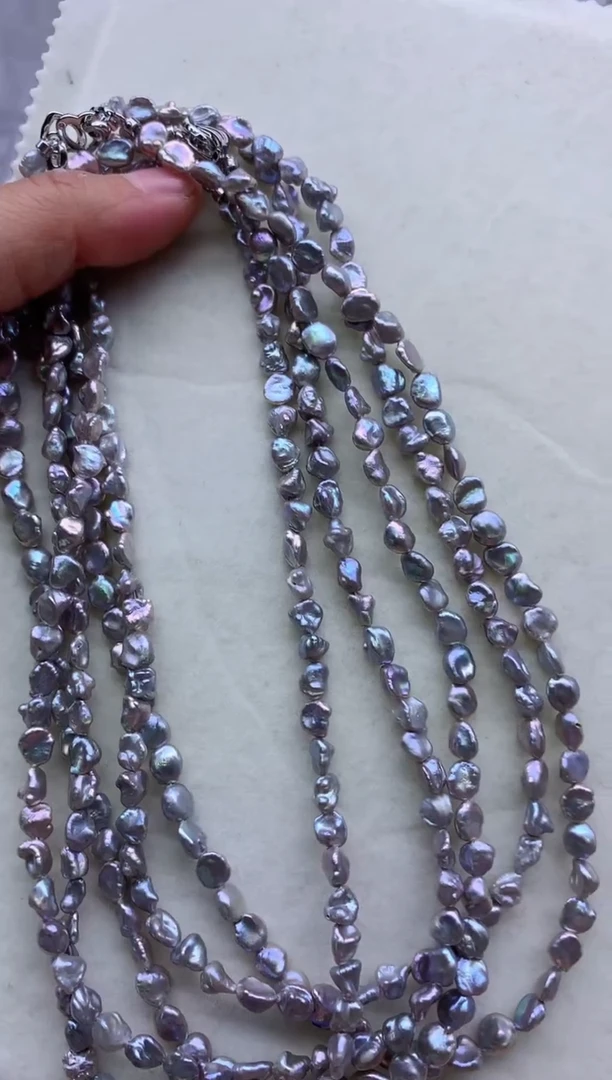 【闪购商品】淡水珍珠项链合金多发其一