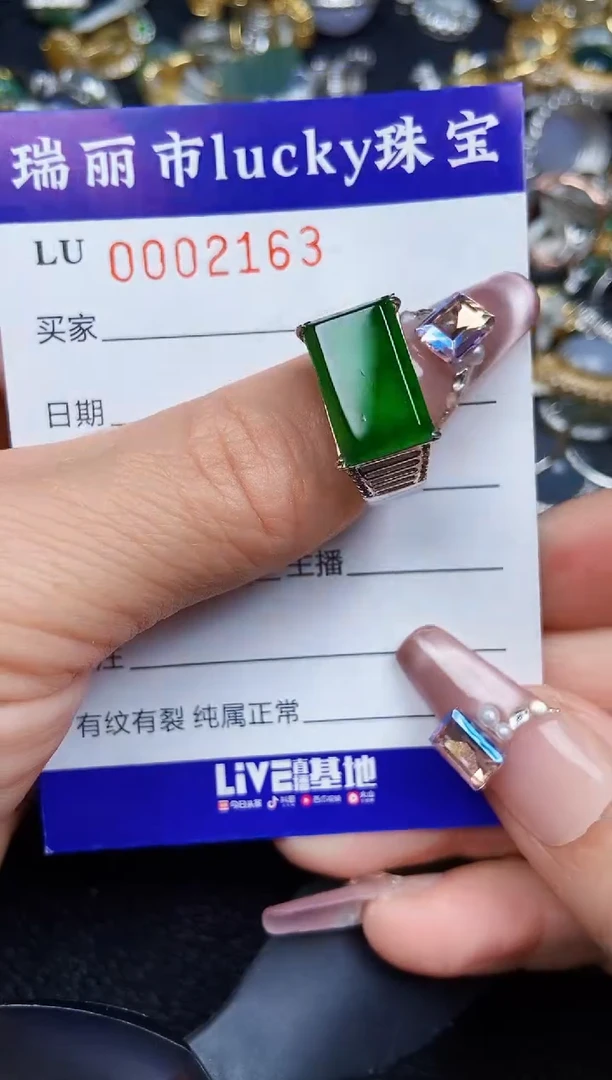 翡翠银S925镶嵌颈饰2163