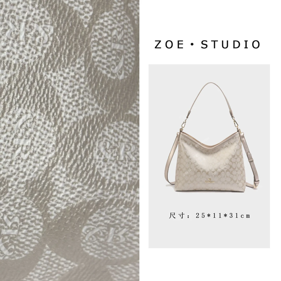 【佐伊甄选】BF-68385-香槟金（预）轻奢女士时尚百搭小众单肩挎包拼