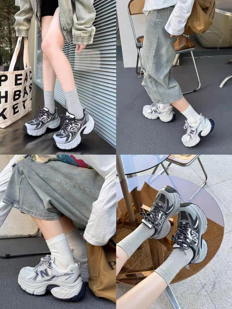 【鞋爱】6307网面AP厚底老爹鞋女ins潮时尚百搭休闲运动鞋