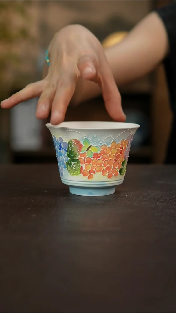 杯景德镇陶瓷杯碗柴烧多人瑕疵