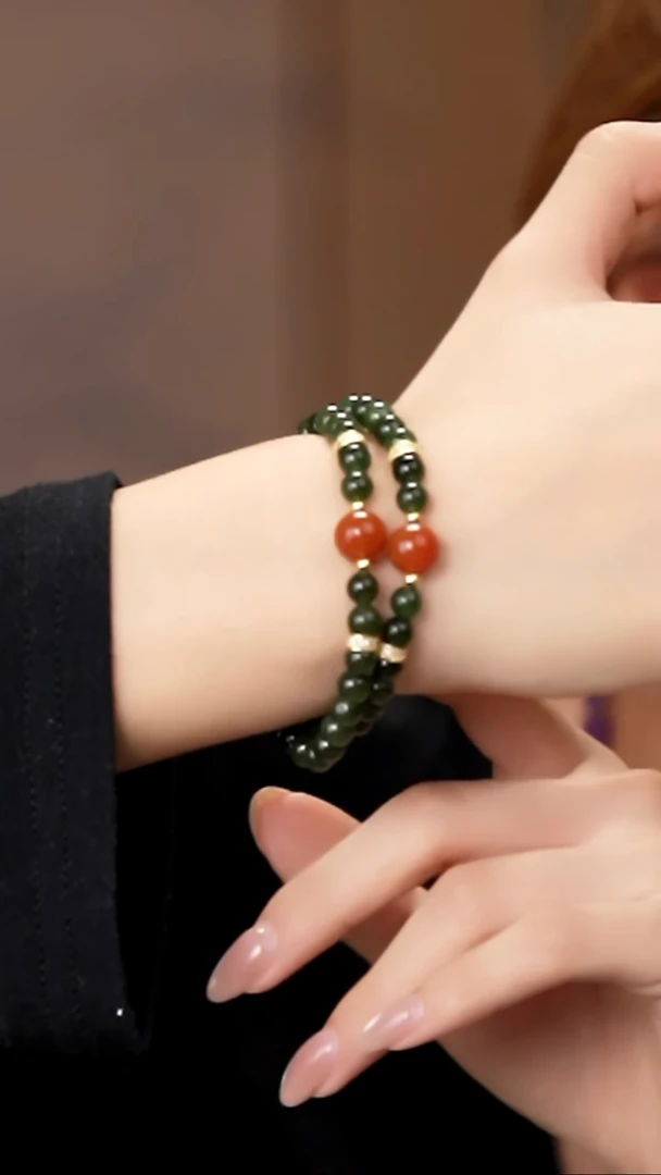 未镶嵌手链和田玉（碧玉）工厂抛货 不退不换 多样性发其1