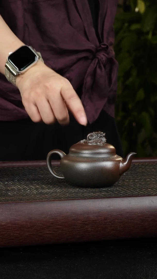 紫砂茶宠柴烧紫砂壶