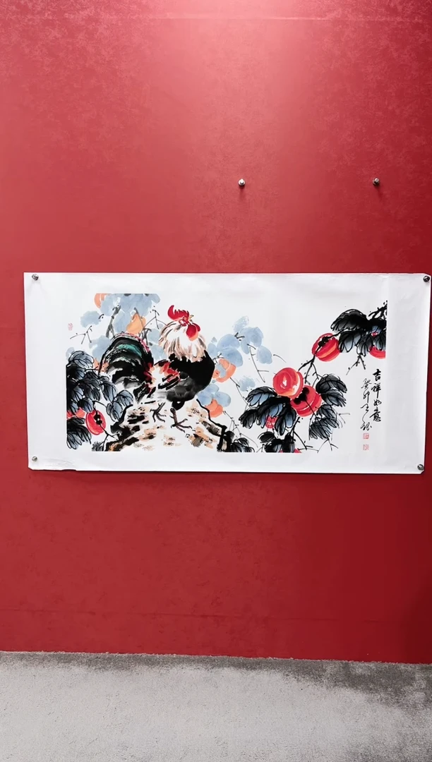 国画王秘老师国画作品-事事如意