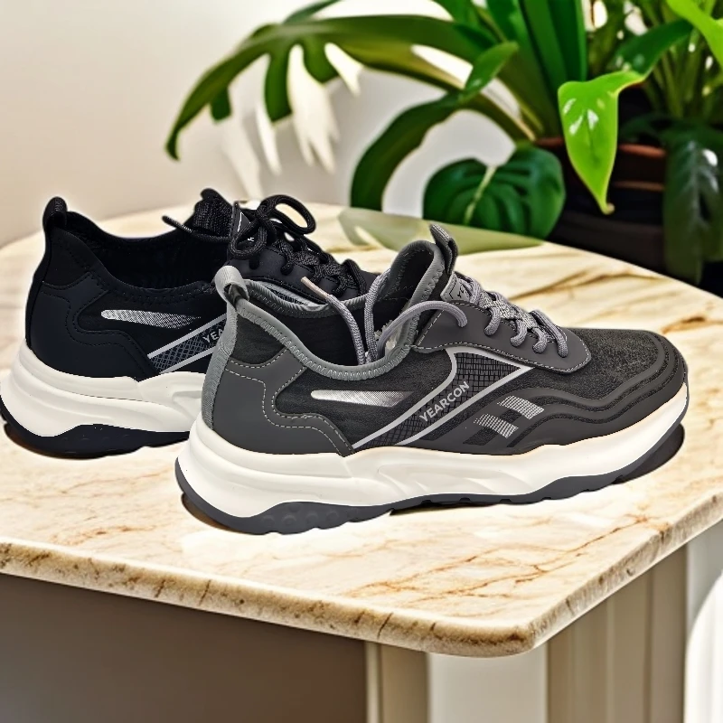 男士运动休闲鞋系带时尚四季单鞋透气百搭舒适款74625