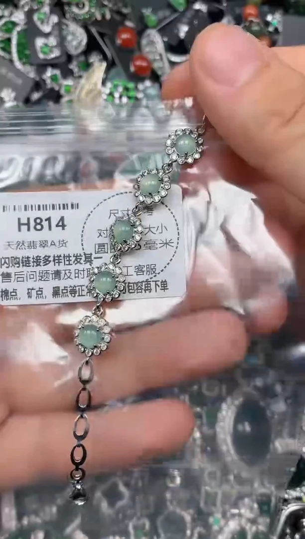 颈饰未镶嵌翡翠H814手链