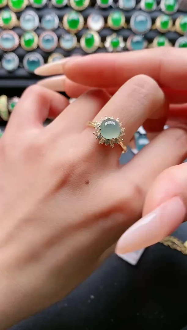 【闪购商品】翡翠戒指银S925镶嵌11111111