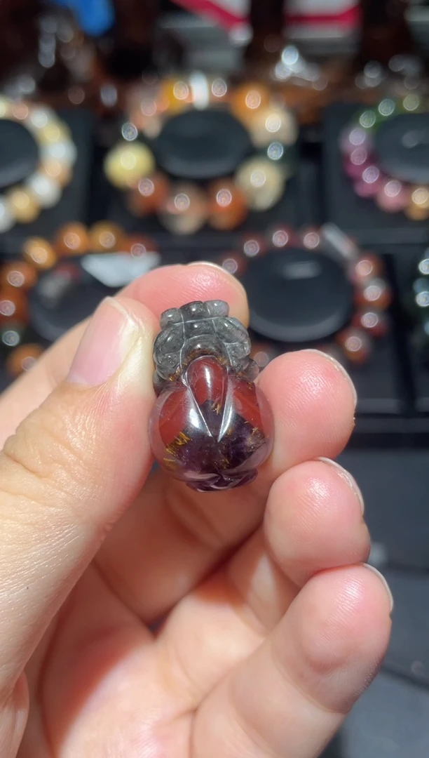 未镶嵌珠宝半成品水晶日**色极光